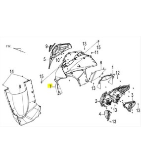 ΠΟΔΙΑ ΕΜΠΡΟΣΘΙΑ ΜΑΥΡΗ BK-433S SYM JOYRIDE 200 ΑΝΤΑΛΛΑΚΤΙΚΑ