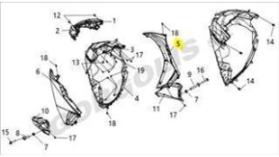 ΠΟΔΙΑ ΔΕΞΙΑ (R-426U) SYM VF 125