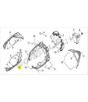 ΠΟΔΙΑ ΕΜΠΡΟΣΘΙΑ ΔΕΞΙΑ ΕΞΩ (BLACK) SYM VF 185