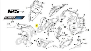 ΠΟΔΙΑ ΕΜΠΡΟΣΘΙΑ SYM SYMPHONY ST E5 TITANIUM