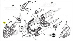 ΔΙΑΚΟΣΜΗΤΙΚΟ ΕΜΠΡΟΣΘΙΑΣ ΠΟΔΙΑΣ SYM JOYRIDE 300