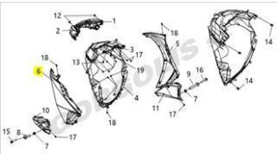 ΠΟΔΙΑ ΑΡΙΣΤΕΡΗ (R-426U) SYM VF 125