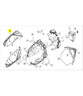 ΠΟΔΙΑ ΕΜΠΡΟΣΘΙΑ ΑΡΙΣΤΕΡΗ ΕΞΩ (BLACK) SYM VF 185