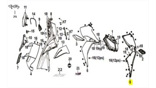 ΠΟΔΙΑ ΕΜΠΡΟΣΘΙΑ ΑΡΙΣΤΕΡΗ (GY-430C) ΓΚΡΙ SYM JET14
