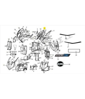 ΠΟΔΙΑ ΕΜΠΡΟΣΘΙΑ ΑΡΙΣΤΕΡΗ (BK-007U) SYM JET X 125