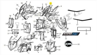 ΠΟΔΙΑ ΕΜΠΡΟΣΘΙΑ ΑΡΙΣΤΕΡΗ (BK-007U) SYM JET X 125 ΠΟΔΙΑ ΕΜΠΡΟΣΘΙΑ ΑΡΙΣΤΕΡΗ (BK-007U) SYM JET X 125