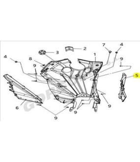 ΚΑΠΑΚΙ ΔΕΞΙΟ ΕΣΩΤΕΡΙΚΗΣ ΠΟΔΙΑΣ (GY-098U) SYM VF 125 ΑΝΤΑΛΛΑΚΤΙΚΑ