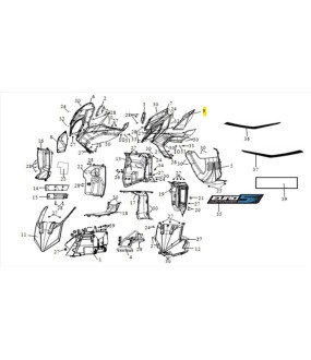 ΓΑΡΝΙΤΟΥΡΑ ΠΟΔΙΑΣ ΑΡΙΣΤΕΡΗ (GY-7450U) SYM JET X 125 ΑΝΤΑΛΛΑΚΤΙΚΑ
