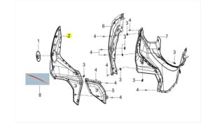 ΚΑΠΑΚΙ ΠΟΔΙΑΣ ΕΜΠΡΟΣΘΙΑΣ ΔΕΞΙΟ SILVER S6 SYM MTX 125/200 SPARE PARTS