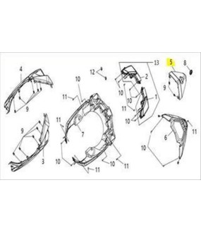 ΜΑΣΚΑ ΔΙΑΚΟΣΜΗΤΙΚΗ (BLACK) SYM VF 185