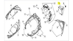 ΜΑΣΚΑ ΔΙΑΚΟΣΜΗΤΙΚΗ (GRAY) SYM VF 185