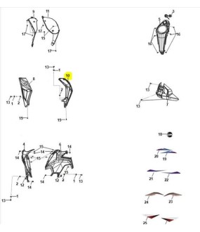 ΚΑΛΥΜΜΑ ΡΕΖΕΡΒΟΥΑΡ ΕΜΠΡΟΣΘΙΟ ΑΡΙΣΤΕΡΟ (R-187UL) SYM NHX 125