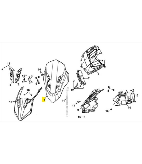 ΠΑΡΜΠΡΙΖ SYM JET X 125 ACCESSORIES ΠΑΡΜΠΡΙΖ SYM JET X 125 ACCESSORIES