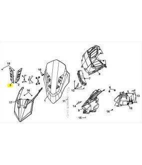 ΓΑΡΝΙΤΟΥΡΑ ΠΑΡΜΠΡΙΖ ΑΡΙΣΤΕΡΗ SYM JET X 125 SPARE PARTS