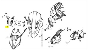 ΓΑΡΝΙΤΟΥΡΑ ΠΑΡΜΠΡΙΖ ΑΡΙΣΤΕΡΗ SYM JET X 125 ΑΝΤΑΛΛΑΚΤΙΚΑ