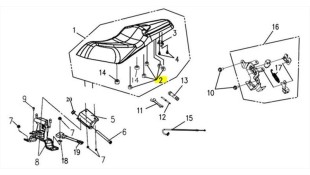 ΑΝΤΙΚΡΑΔΑΣΜΙΚΟ ΣΕΛΛΑΣ SYM VF 185 E5+ SPARE PARTS