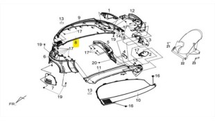 ΚΑΠΑΚΙ ΣΕΛΛΑΣ ΔΕΞΙΟ (BK-007U) SYM FIDDLE III 50/125/200 SPARE PARTS