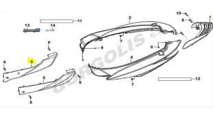 ΚΑΠΑΚΙ ΠΛΑΙΣΙΟΥ ΔΕΞΙΟ ΜΑΤ ΓΚΡΙ ΑΝΟΙΧΤΟ SYM SYMPHONY SR 