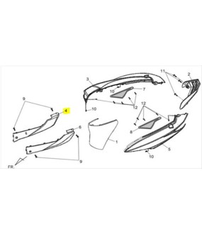 ΚΑΠΑΚΙ ΚΑΤΩ ΜΙΚΡΟ ΔΕΞΙΟ ΑΣΠΡΟ WH-006 SYM SYMPHONY SR SPARE PARTS