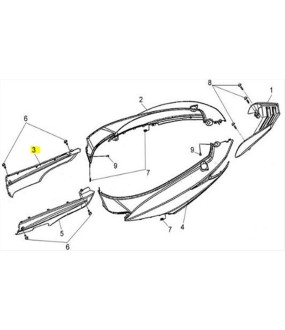 ΚΑΠΑΚΙ ΠΛΑΙΣΙΟΥ ΔΕΞΙΟ ΜΑΤ ΓΚΡΙ GY7450U SYM JET 4 50/125 ΑΝΤΑΛΛΑΚΤΙΚΑ