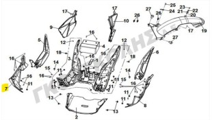 ΚΑΠΑΚΙ ΠΛΑΙΣΙΟΥ ΔΕΞΙΟ (WH-006) SYM JET X 125 SPARE PARTS