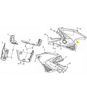 ΚΑΠΑΚΙ ΠΛΑΙΣΙΟΥ ΔΕΞΙΟ SYM QUADRAIDER 600LE
