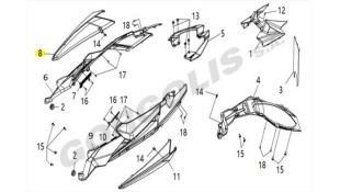 ΚΑΠΑΚΙ ΣΕΛΛΑΣ ΔΕΞΙΟ ΔΙΑΚΟΣΜΗΤΙΚΟ (BLACK) SYM VF 185