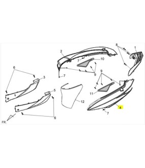 ΚΑΠΑΚΙ ΣΕΛΛΑΣ ΑΡΙΣΤΕΡΟ ΜΑΤ ΓΚΡΙ ΑΝΟΙΧΤΟ (GY010U) SYM SYMPHONY SR