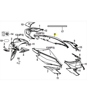 ΚΑΠΑΚΙ ΣΕΛΛΑΣ ΑΡΙΣΤΕΡΟ ΜΑΤ ΚΑΦΕ (BR-497U) SYM JET14 ΑΝΤΑΛΛΑΚΤΙΚΑ