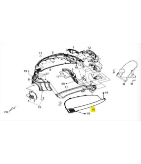 ΚΑΠΑΚΙ ΣΕΛΛΑΣ ΑΡΙΣΤΕΡΟ (BK-007U) SYM FIDDLE III 50/125/200 SPARE PARTS