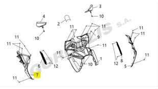 ΠΟΔΙΑ ΑΡΙΣΤΕΡΗ ΕΣΩΤΕΡΙΚΗ (BLACK) SYM VF 185