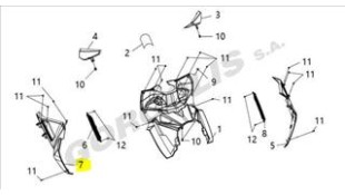 ΠΟΔΙΑ ΑΡΙΣΤΕΡΗ ΕΣΩΤΕΡΙΚΗ (GRAY) SYM VF 185