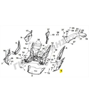 ΚΑΠΑΚΙ ΠΛΑΙΣΙΟΥ ΑΡΙΣΤΕΡΟ (WH-006) SYM JET X 125 ΑΝΤΑΛΛΑΚΤΙΚΑ