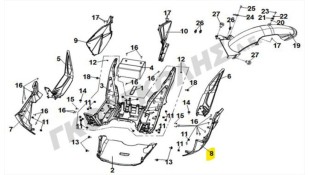 ΚΑΠΑΚΙ ΠΛΑΙΣΙΟΥ ΑΡΙΣΤΕΡΟ (WH-006) SYM JET X 125 SPARE PARTS