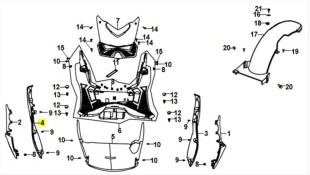 ΚΑΠΑΚΙ ΠΛΑΙΣΙΟΥ ΑΡΙΣΤΕΡΟ (ΠΙΣΩ ΚΟΜΜΑΤΙ ΓΚΡΙ) SYM JET 14