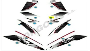 ΑΥΤΟΚΟΛΛΗΤΟ ΚΑΠΑΚΙΟΥ ΣΕΛΛΑΣ ΑΡΙΣΤΕΡΟ (BLACK/WHITE) SYM VF 185