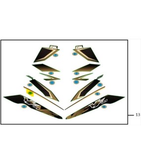 ΑΥΤΟΚΟΛΛΗΤΟ ΚΑΠΑΚΙΟΥ ΣΕΛΛΑΣ ΔΕΞΙΟ ΚΑΤΩ Β (BLACK/YELLOW) SYM VF 185