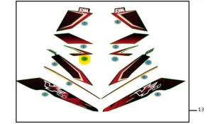ΑΥΤΟΚΟΛΛΗΤΟ ΦΤΕΡΟΥ ΔΕΞΙΟ (BLACK/RED) SYM VF 185 E5
