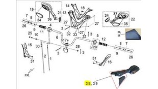 ΒΑΣΗ ΚΑΘΡΕΦΤΗ ΔΕΞΙΟΥ SYM GTS F4