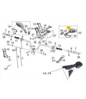 ΚΑΘΡΕΦΤΗΣ ΑΡΙΣΤΕΡΟΣ ΧΩΡΙΣ ΦΛΑΣ ΑΣΠΡΟΣ (WH-300P) SYM GTS 250/300 SPARE PARTS ΚΑΘΡΕΦΤΗΣ ΑΡΙΣΤΕΡΟΣ ΧΩΡΙΣ ΦΛΑΣ ΑΣΠΡΟΣ (WH-300P) SYM GTS 250/300 SPARE PARTS