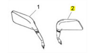 ΚΑΘΡΕΦΤΗΣ ΑΡΙΣΤΕΡΟΣ SYM QUADLANDER/QUADRAIDER