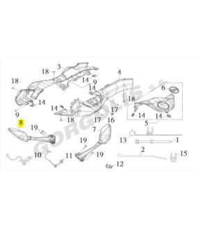 ΚΑΘΡΕΦΤΗΣ ΑΡΙΣΤΕΡΟΣ ΠΛΗΡΗΣ SYM MAXSYM TL 500/508 ΑΝΤΑΛΛΑΚΤΙΚΑ