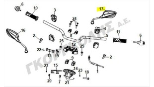 ΚΑΘΡΕΦΤΗΣ ΑΡΙΣΤΕΡΟΣ SYM JET X 125 L/C