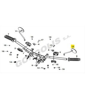 ΚΑΘΡΕΦΤΗΣ ΑΡΙΣΤΕΡΟΣ SYM MIO/FIDDLE 50 SPARE PARTS ΚΑΘΡΕΦΤΗΣ ΑΡΙΣΤΕΡΟΣ SYM MIO/FIDDLE 50 SPARE PARTS