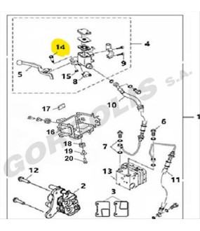 ΒΙΔΑ ΜΑΝΕΤΑΣ ΦΡΕΝΟΥ SYM VF 185