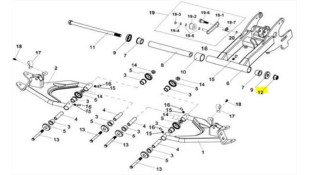 ΠΑΞΙΜΑΔΙ 14mm SYM QUADLANDER 200/300 ΑΝΤΑΛΛΑΚΤΙΚΑ