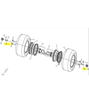 ΠΑΞΙΜΑΔΙ ΑΣΦΑΛΙΖΟΜΕΝΟ 14MM SYM QUADLANDER 300