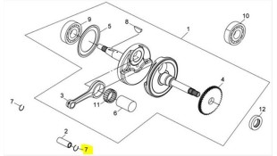 ΑΣΦΑΛΕΙΑ ΠΕΙΡΟΥ ΠΙΣΤΟΝΙΟΥ 17MM SYM CITYCOM/GTS/JOYMAX ΑΝΤΑΛΛΑΚΤΙΚΑ