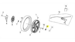 ΤΣΙΜΟΥΧΑ ΤΡΟΧΟΥ SYM VF 185 E5+