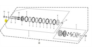 ΠΑΞΙΜΑΔΙ 14mm SYM VF 185 ΑΝΤΑΛΛΑΚΤΙΚΑ